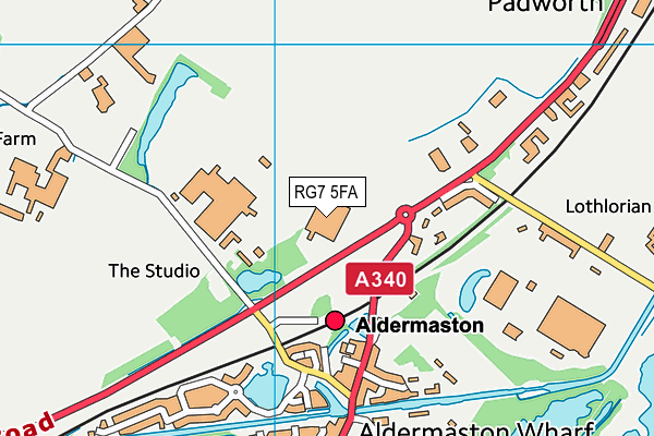 RG7 5FA map - OS VectorMap District (Ordnance Survey)