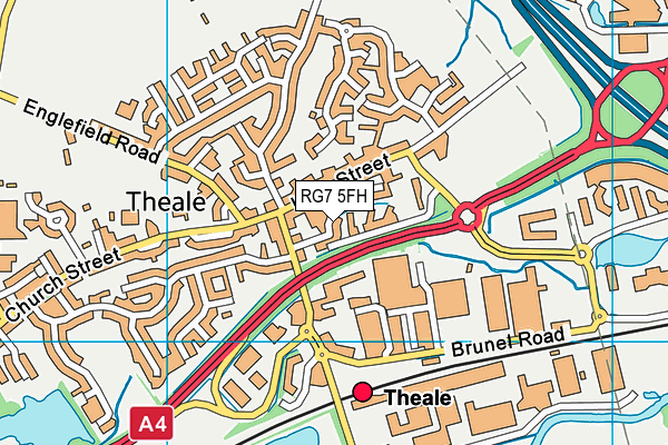 RG7 5FH map - OS VectorMap District (Ordnance Survey)