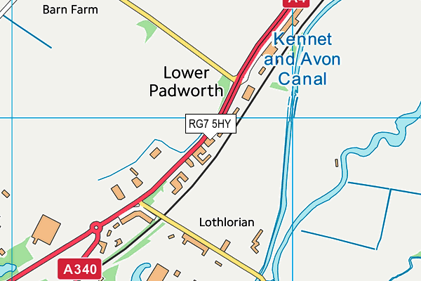 RG7 5HY map - OS VectorMap District (Ordnance Survey)