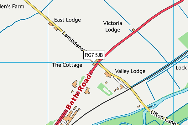 RG7 5JB map - OS VectorMap District (Ordnance Survey)