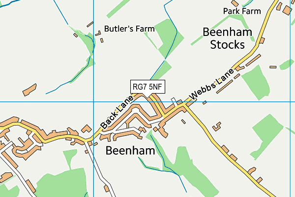 RG7 5NF map - OS VectorMap District (Ordnance Survey)