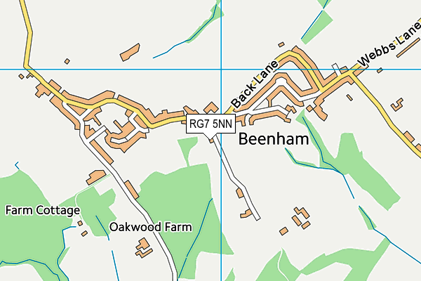Beenham Primary School map (RG7 5NN) - OS VectorMap District (Ordnance Survey)