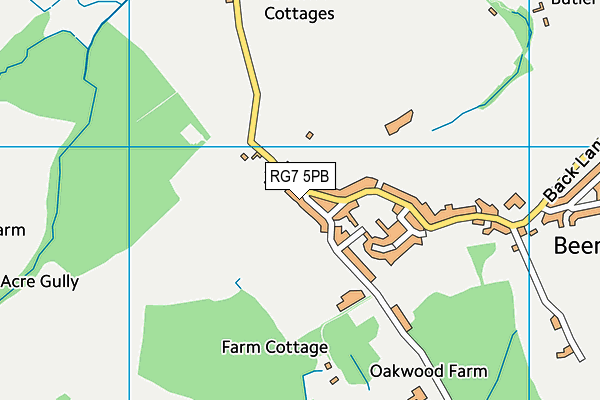 RG7 5PB map - OS VectorMap District (Ordnance Survey)
