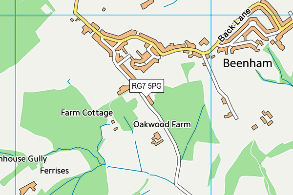 RG7 5PG map - OS VectorMap District (Ordnance Survey)