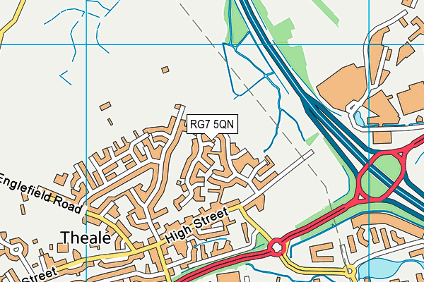 RG7 5QN map - OS VectorMap District (Ordnance Survey)