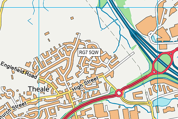 RG7 5QW map - OS VectorMap District (Ordnance Survey)