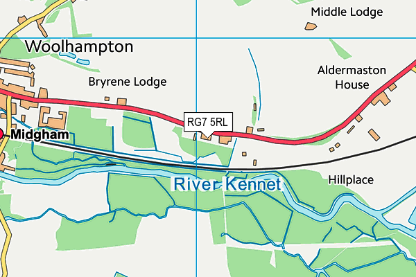 RG7 5RL map - OS VectorMap District (Ordnance Survey)