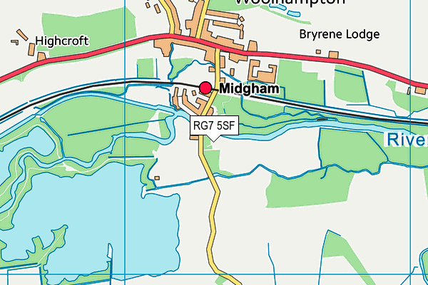 RG7 5SF map - OS VectorMap District (Ordnance Survey)