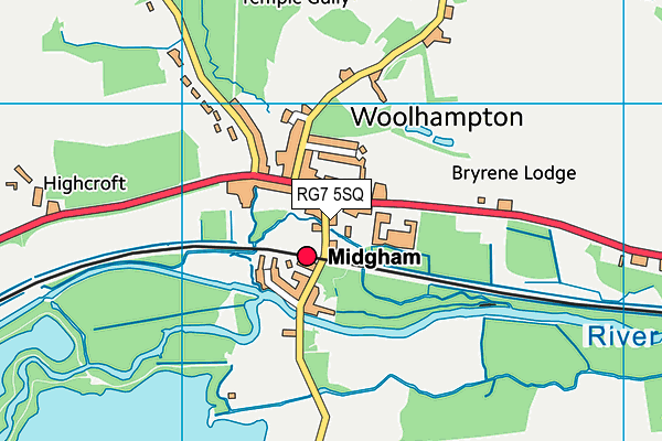 RG7 5SQ map - OS VectorMap District (Ordnance Survey)