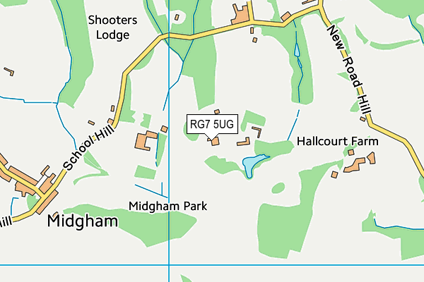 RG7 5UG map - OS VectorMap District (Ordnance Survey)