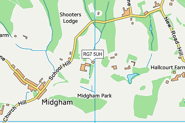 RG7 5UH map - OS VectorMap District (Ordnance Survey)