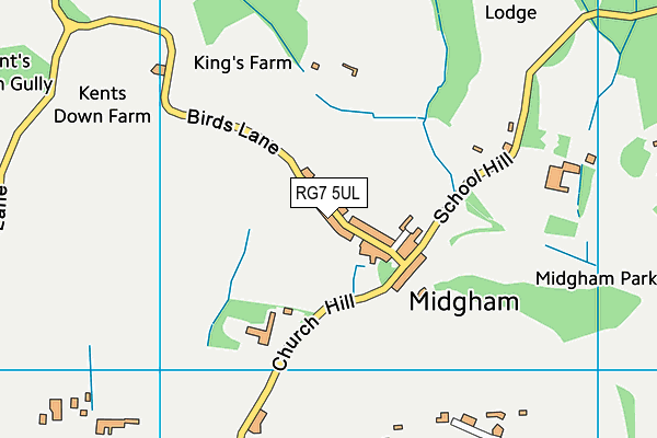 RG7 5UL map - OS VectorMap District (Ordnance Survey)