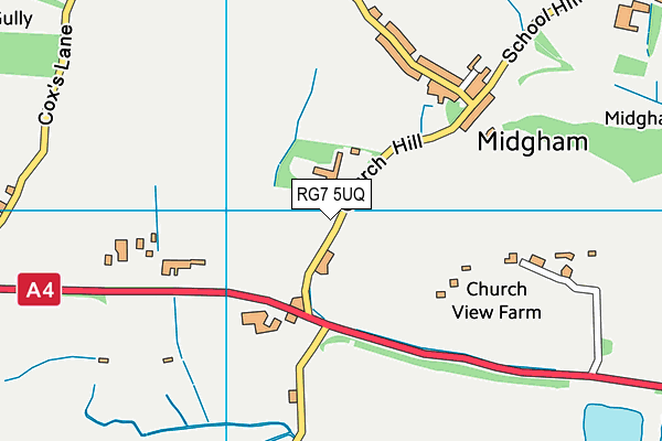 RG7 5UQ map - OS VectorMap District (Ordnance Survey)