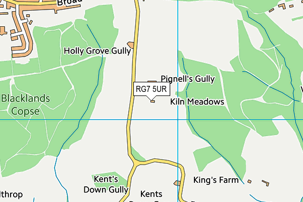 RG7 5UR map - OS VectorMap District (Ordnance Survey)