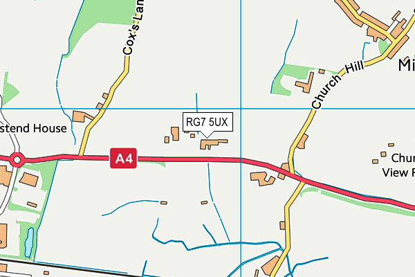 RG7 5UX map - OS VectorMap District (Ordnance Survey)