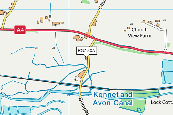 RG7 5XA map - OS VectorMap District (Ordnance Survey)