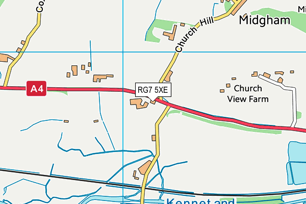 RG7 5XE map - OS VectorMap District (Ordnance Survey)