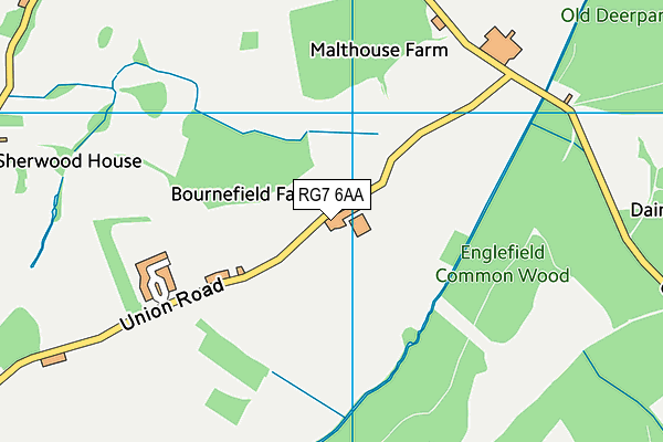 RG7 6AA map - OS VectorMap District (Ordnance Survey)