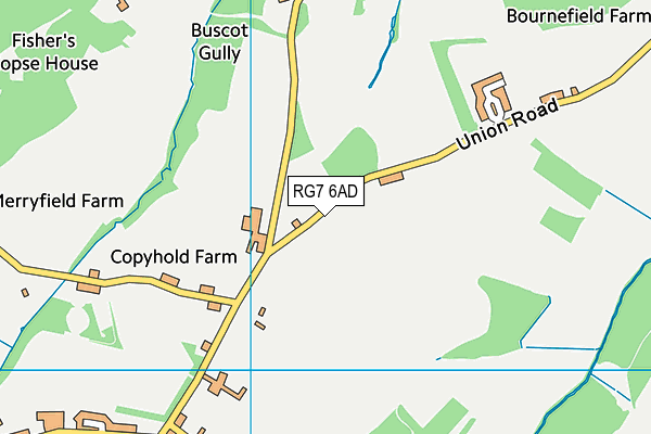 RG7 6AD map - OS VectorMap District (Ordnance Survey)