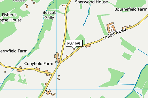 RG7 6AF map - OS VectorMap District (Ordnance Survey)