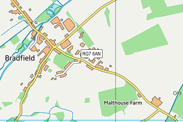 RG7 6AN map - OS VectorMap District (Ordnance Survey)