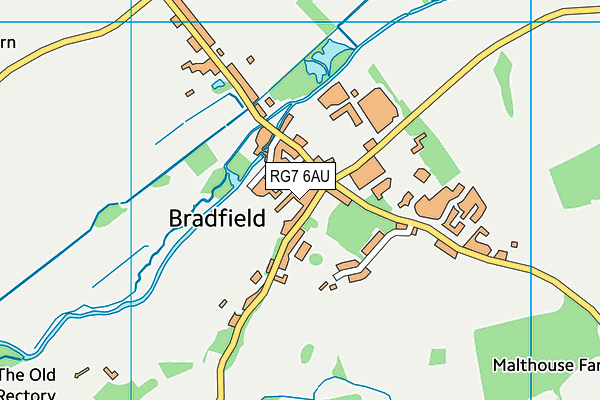 Bradfield College map (RG7 6AU) - OS VectorMap District (Ordnance Survey)