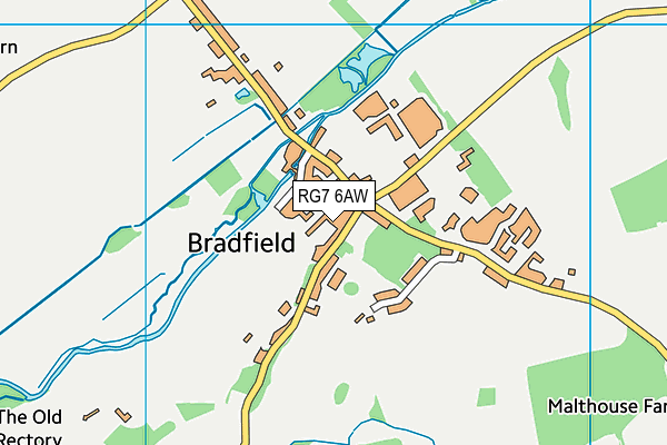 RG7 6AW map - OS VectorMap District (Ordnance Survey)