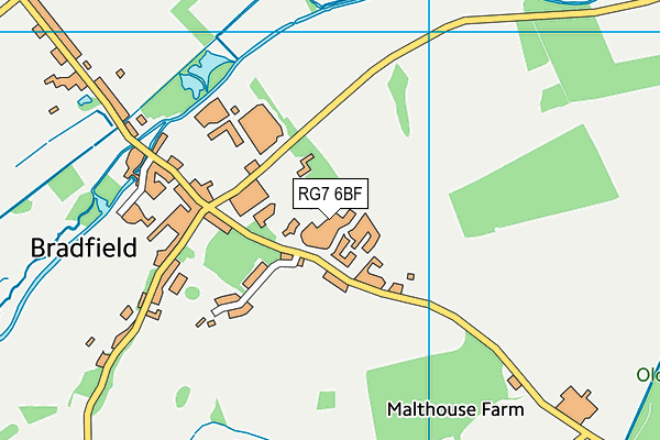 RG7 6BF map - OS VectorMap District (Ordnance Survey)