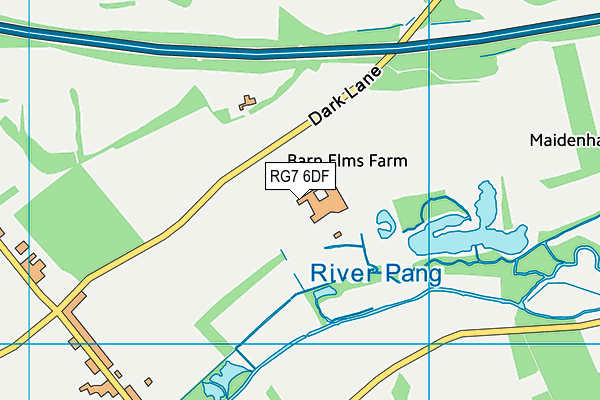 RG7 6DF map - OS VectorMap District (Ordnance Survey)
