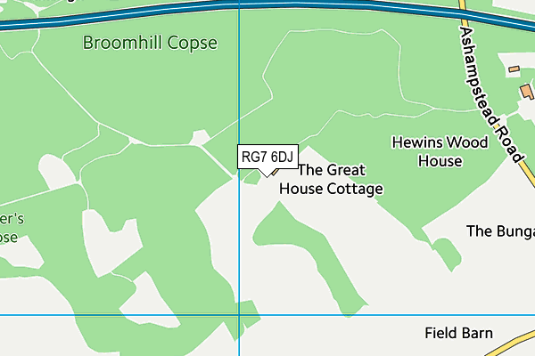 RG7 6DJ map - OS VectorMap District (Ordnance Survey)