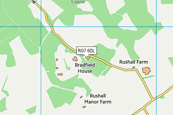 RG7 6DL map - OS VectorMap District (Ordnance Survey)