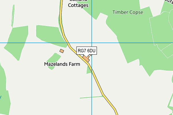 RG7 6DU map - OS VectorMap District (Ordnance Survey)