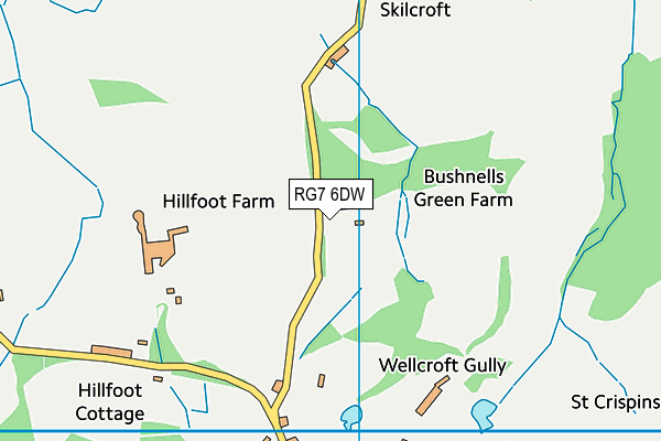 RG7 6DW map - OS VectorMap District (Ordnance Survey)