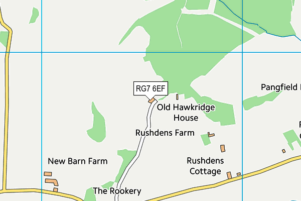 RG7 6EF map - OS VectorMap District (Ordnance Survey)