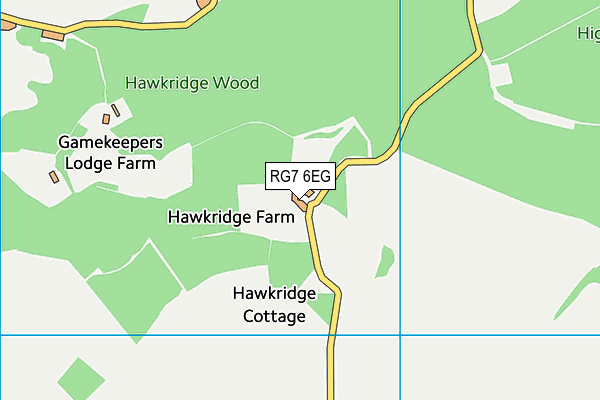 RG7 6EG map - OS VectorMap District (Ordnance Survey)