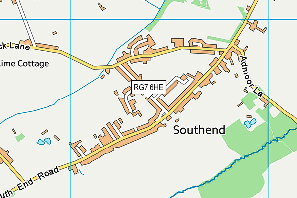 RG7 6HE map - OS VectorMap District (Ordnance Survey)