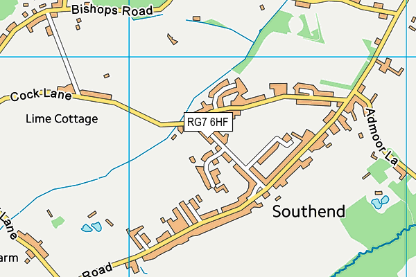 RG7 6HF map - OS VectorMap District (Ordnance Survey)