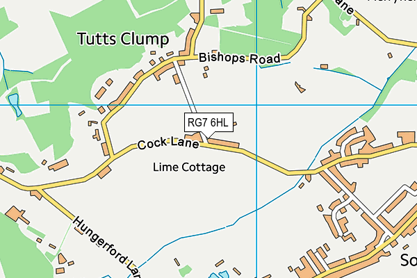 RG7 6HL map - OS VectorMap District (Ordnance Survey)