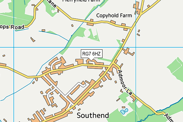 RG7 6HZ map - OS VectorMap District (Ordnance Survey)