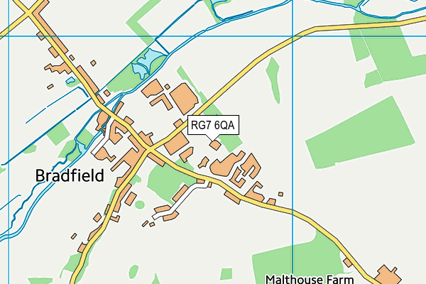 RG7 6QA map - OS VectorMap District (Ordnance Survey)