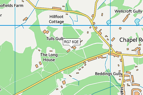 RG7 6QE map - OS VectorMap District (Ordnance Survey)