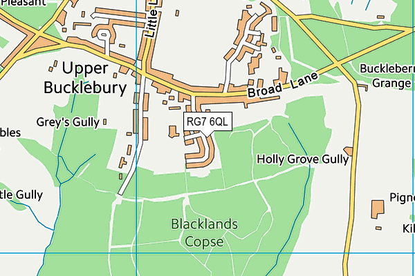 RG7 6QL map - OS VectorMap District (Ordnance Survey)