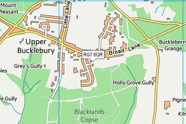 RG7 6QR map - OS VectorMap District (Ordnance Survey)