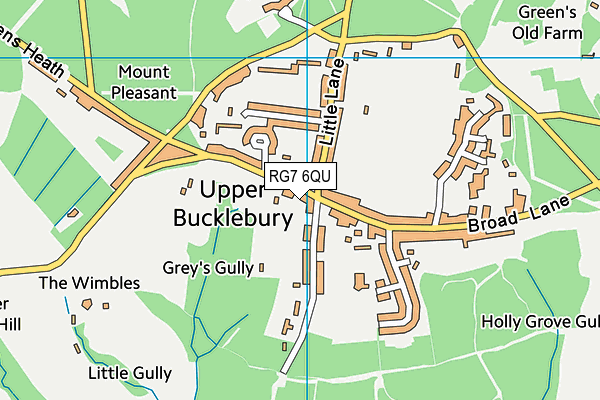 RG7 6QU map - OS VectorMap District (Ordnance Survey)