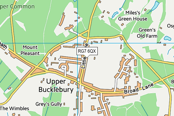 RG7 6QX map - OS VectorMap District (Ordnance Survey)