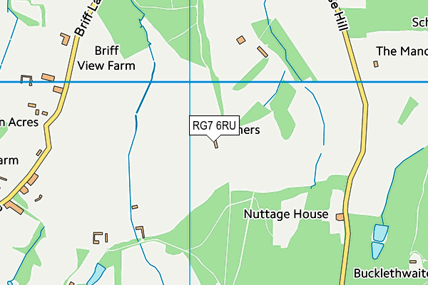 RG7 6RU map - OS VectorMap District (Ordnance Survey)