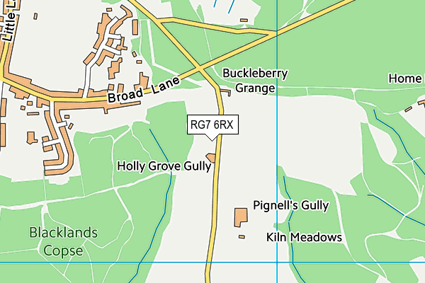 RG7 6RX map - OS VectorMap District (Ordnance Survey)