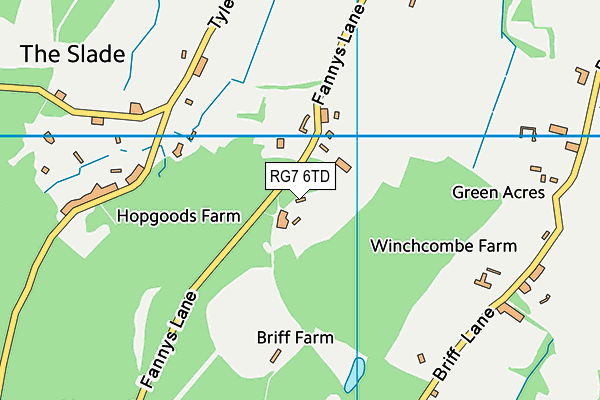 RG7 6TD map - OS VectorMap District (Ordnance Survey)