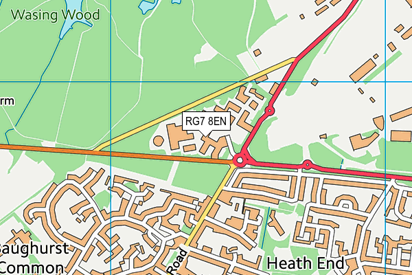 RG7 8EN map - OS VectorMap District (Ordnance Survey)