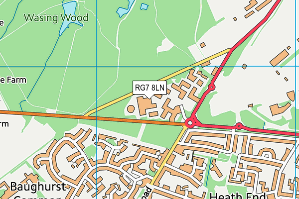 RG7 8LN map - OS VectorMap District (Ordnance Survey)